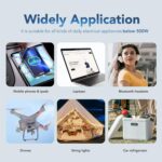 500W Power Inverter, Car/Light Truck 12V DC to 110V AC Converter USB and 3.0A USB and Type-C Ports Car Charger Inverter with Cigarette Lighter Ports for Smartphones Laptops Tablets - Image 7