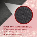 Christmas Merry Xmas Mouse Pad Santa Claus Round Mousepad with Non-Slip Rubber Base and Stitched Edge Mouse Mat for Wireless Computer Laptop Office Desk Accessories 8 x 8 Inches - Image 6