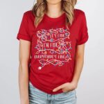 It's Fine I'm Fine Everything's Fine Shirt Women Christmas Lights Graphic T-Shirt Casual Short Sleeve Xmas Teacher Gift Tops - Image 4