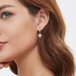 GIRIOIZ High-Carbon Diamond Hoop Earrings for Women Sterling Silver Cuff Earrings Drop Huggie Stud Halo Earrings with 18K - Image 6