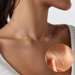 DONYUDE Initial Necklaces for Women，Name Necklace Gold Sideways Dainty Initial Necklaces for Women 2 Initials Adjustable Gold Choker Necklace for GLfriend Friend Gifts for Adults Jewelry - Image 6