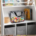 8 Packs Large Toy Storage Bags, Reusable Clear PVC Board Game Storage, Toy Storage Organizer Bags with Zipper for Building Blocks, Puzzle and Handmade Accessories, Clear Toiletry Bag - Image 7