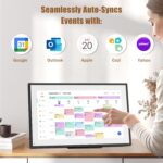 15.6 inch Wall Planner Digital Calendar Electronic Calendar Chore Chart,Smart Touchscreen Full HD Interactive Display for Family Schedules,Wall/Desk Mountable for Seamless Scheduling/Organizing - Image 3