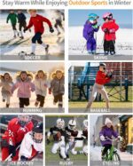 pMMq 5-12Y Thermal Underwear Set for Kids Long Sleeve Johns Athletic Thermal Shirts Warm Soft Comfy Base Layer - Image 6