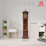 Miniature Dollhouse Grandfather Clock Set, 1:12 Scale Mini Doll House Furniture Accessories, Victorian Decoration for Living Room, Bedroom, Kitchen, Home, Office, Small Wooden Rustic Essential Decor - Image 3