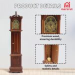Miniature Dollhouse Grandfather Clock Set, 1:12 Scale Mini Doll House Furniture Accessories, Victorian Decoration for Living Room, Bedroom, Kitchen, Home, Office, Small Wooden Rustic Essential Decor - Image 5