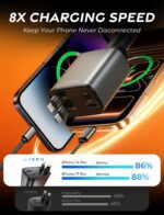LISEN Retractable Car Charger [69W USB C Car Accessories Adapter ] for iPhone 16 USB C Charger Fast Charging, Travel Essentials Gifts for Women Men, Road Trip Essentials for iPhone 16 15 14 13 12 - Image 4