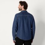 Amazon Essentials Men's Regular-Fit Long-Sleeve Button-Down Denim Shirt - Image 3