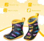K KomForme Toddler Rain Boots Baby Easy-on Rain Shoes Lightweight Waterproof for Boys and Girls - Image 5