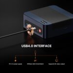 BOSGAME M4 Plus Mini PC Gaming, AMD Ryzen 9 7940HS (up to 5.2GHz) 32GB DDR5 1TB PCIe4.0 SSD Mini Computer, Mini PC 4K Display USB4 & Oculink, 2.5G Dual LAN, WiFi 6, BT5.2 - Image 6