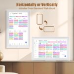 Smart Digital Calendar: 21.5-Inch Electronic Wall Calendars & Chore Chart, Full HD Interactive Touchscreen Display for Family Schedules Planner,Seamless Scheduling/Organizing-Wall/Desk Mountable - Image 8
