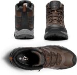 NORTIV 8 Men's Waterproof Hiking Boots Outdoor Trekking Lightweight Mountaineering Leather Shoes - Image 5