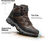 NORTIV 8 Men's Waterproof Hiking Boots Outdoor Trekking Lightweight Mountaineering Leather Shoes - Image 7
