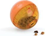 OurPets IQ Treat Ball Interactive Food Dispensing Dog Toy, 4 Inches (2 Pack)(colors may vary) - Image 3