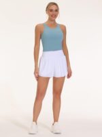 THE GYM PEOPLE Women's Sports Bra Sleeveless Workout Tank Tops Running Yoga Cropped Tops with Removable Padded - Image 4