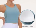 THE GYM PEOPLE Women's Sports Bra Sleeveless Workout Tank Tops Running Yoga Cropped Tops with Removable Padded - Image 6