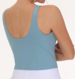 THE GYM PEOPLE Women's Sports Bra Sleeveless Workout Tank Tops Running Yoga Cropped Tops with Removable Padded - Image 8