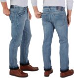 Weatherproof Vintage Fleece Lined Jeans Men - Regular Fit | Soft & Warm, Cold Weather Insulated Fleece Winter Pants for Men - Image 3