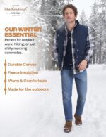 Weatherproof Vintage Fleece Lined Jeans Men - Regular Fit | Soft & Warm, Cold Weather Insulated Fleece Winter Pants for Men - Image 8