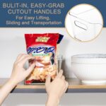 Tiawudi 12 Pack Plastic Storage Bins, Multi-Use Organizer Bins, Pantry Organizer, Clear Storage Containers for Home, Kitchen, Office, Cabinet, Shelf and Fridge Organization - Image 7