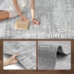 zesthome 5x7 Area Rugs, Modern Washable Rug, Non-Slip Rugs for Living Room, Stain Resistant Abstract Rugs, Ultra-Thin Indoor Area Rug 5x7, Home Decor Grey Rug - Image 7