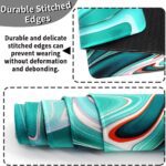 Benvo Extended Mouse Pad with Stitched Edges Extra Large Gaming Mousepads with Non-Slip Rubber Base and Micro-Weave Cloth Desk Mat for Gamer Office Home(35.4x15.7 inch, Marble Green) - Image 5