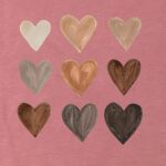 LOOKFACE Women Cute Tops Heart Graphic Tees - Image 5