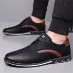 Men's Oxford Casual Dress Shoes Classic Tuxedo Lace-up Lightweight Formal Loafers - Image 3