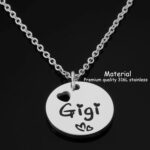 HUTIMY Gigi Jewelry for Women Grandma Grandmother Birthday Gift for Gigi Necklace - Image 3