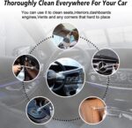 Air Blow Gun &vacunm Gun with Brass Adjustable Air Flow Nozzle,Cleaning Gun Quickly Blasts Dirt and Dust from Surface Works with Air Compressor(Upgrade Aluminium Rotate Tube) 2IN1 - Image 10