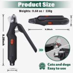 2-in-1 Cat Nail Clippers & Dog Nail Clippers Trimmers for Large Medium Small Dogs Cats Claw Trimmer Quick Sensor and Safety Guard USB Rechargeable with 2 LED Lights Dogs Nail Trimmer - Image 10