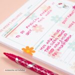 Erin Condren Hello Kitty Wellness Notepad. Notepad for Tracking Sleep, Nutrition, Activities, and General Health Tracking. 6" x 8.5". 25 Wellness Track/Record Sheets - Image 6