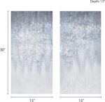 Madison Park Wall Art Living Room Décor - Abstract Glitter Embelished Canvas Home Accent Modern Dining Bathroom Decoration, Ready to Hang Painting for Bedroom, 15"x 30", Winter Glaze 2 Piece - Image 8