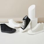 Uoidru High Top Sneakers for Women Canvas Shoes White Canvas High Tops Women Casual Shoes Lace Up Fashion Sneakers - Image 8