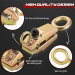 NATGAI 5 Ton 2-Way Auto Body Clamp, Self-Tightening Frame Pull Clamp Grips for Collision Repair, Sheet Metal Maintenance & Car Door Fender Edge Repair, Auto Body Repair Tool with Small Mouth Design - Image 6