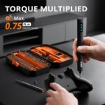 JOREST 155 in 1 Mini Electric Screwdriver Cordless, Precision Power Screwdriver Set, 5 Torque Levels (Max 0.75N.m), Gifts for Men, Magnetic Repair Tool Kit for iPhone, PC, Laptop, PS4 PS5, Xbox, Watch - Image 3