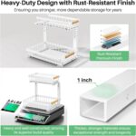 Kitstorack Under Sink Organizer, 2 Packs 2 Tier Under Sink Organizers and Storage, Slide out Pull out Cabinet Organizer Shelf, Metal Sliding Drawer for Kitchen Bathroom Pantry Closet Rack(White) - Image 6