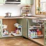 Kitstorack Under Sink Organizer, 2 Packs 2 Tier Under Sink Organizers and Storage, Slide out Pull out Cabinet Organizer Shelf, Metal Sliding Drawer for Kitchen Bathroom Pantry Closet Rack(White) - Image 10