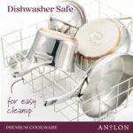 Anolon Stainless Steel & Hard Anodized Aluminum, Cookware Set (11 Piece) - Image 5