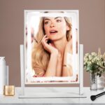 Vanity Mirror with Lights, Hollywood Makeup Mirror, Touch Control, 3 Color Lighting Modes, Dimmable, Detachable 10X Magnification Mirror, 360 Rotation (16in, White) - Image 7