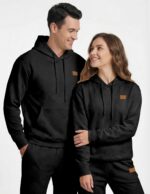JMIERR Mens 2 Piece Jacquard Sweatsuit Outfits Hoodie Sweatshirt & Joggers Sweatpants Set Tracksuit - Image 4