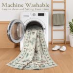 Lahome Insect Print 8x10 Area Rugs, Soft Washable Rugs 8x10 Living Room Rugs for Bedroom Dining Room, Ultra-Thin Modern Rug Stain Resistant Large Accent Carpet for Office Kids Nursery (8'x10',Beige) - Image 4