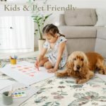 Lahome Insect Print 8x10 Area Rugs, Soft Washable Rugs 8x10 Living Room Rugs for Bedroom Dining Room, Ultra-Thin Modern Rug Stain Resistant Large Accent Carpet for Office Kids Nursery (8'x10',Beige) - Image 5