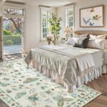 Lahome Insect Print 8x10 Area Rugs, Soft Washable Rugs 8x10 Living Room Rugs for Bedroom Dining Room, Ultra-Thin Modern Rug Stain Resistant Large Accent Carpet for Office Kids Nursery (8'x10',Beige) - Image 7