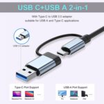 USB C Hub USB Hub 3.0, VIENON Aluminum 8 in 1 USB Extender with SD/TF Card Reader, 3.5mm Aux Headphone Jack for MacBook Pro Air and More PC/Laptop/Tablet Devices - Image 9