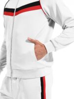 W JIANWANG Mens Tracksuit Sweatsuits 2 Piece Casual Jogging Warm Up Full Zip Athletic Long Sleeve Sets - Image 6