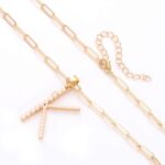 Pearl Initial Necklace Personalized 18K Gold Plated Paperclip Chain Letter Choker Necklaces for Women Alphabet Pendant Necklace Anniversary Birthday Gift for Women - Image 6