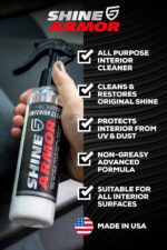 Car Interior Cleaner for Vehicle Detailing, Cleans and Protects Your Dashboard, Seats, Upholstery, Leather, Plastic, Vinyl, and More - 8 Fl Oz - Image 8