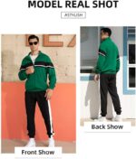 LBL Leading the Better Life Men's Sweat Suit 2 Piece Outfit Casual Contrast Sports Jogging Tracksuits Set - Image 7