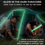 TECEUM Reflective Paracord Rope 1000 – 1000ft/200ft/100ft/50ft – 40+ Colors – Glow in The Dark – para Cord – Utility Rope for Survival, Hunting & Camping Gear – Nylon String, Camping Rope, Tent Cord - Image 3